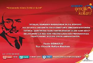 İSTİKLAL MARŞI'NIN KABULÜNÜN 94.YIL DÖNÜMÜ ÖZEL PROGRAMI
